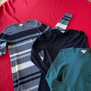 Set of three Merona sweater dresses